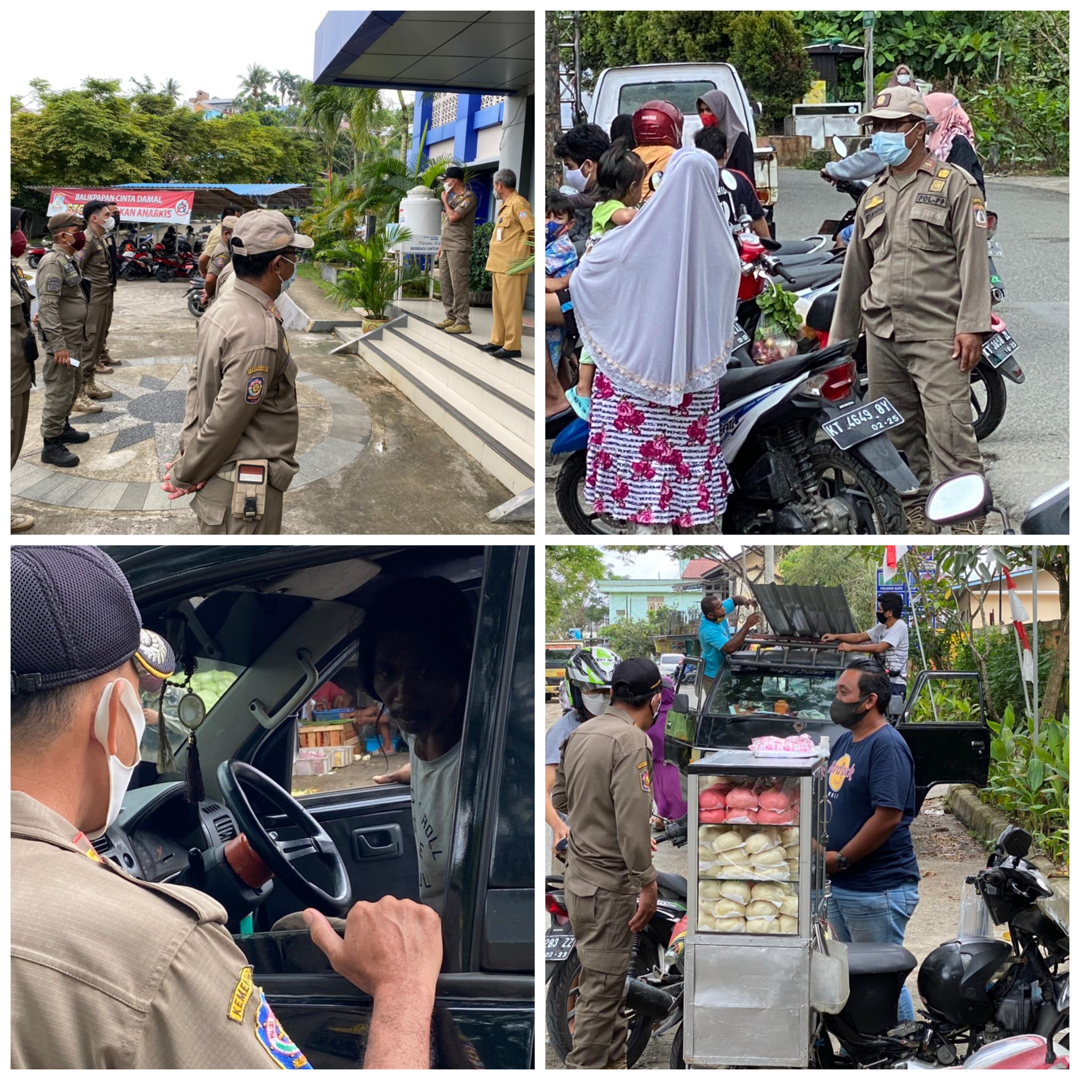 Pelaksanaan Giat PPKM Level 4 Diwilayah Kecamatan Balikpapan Utara