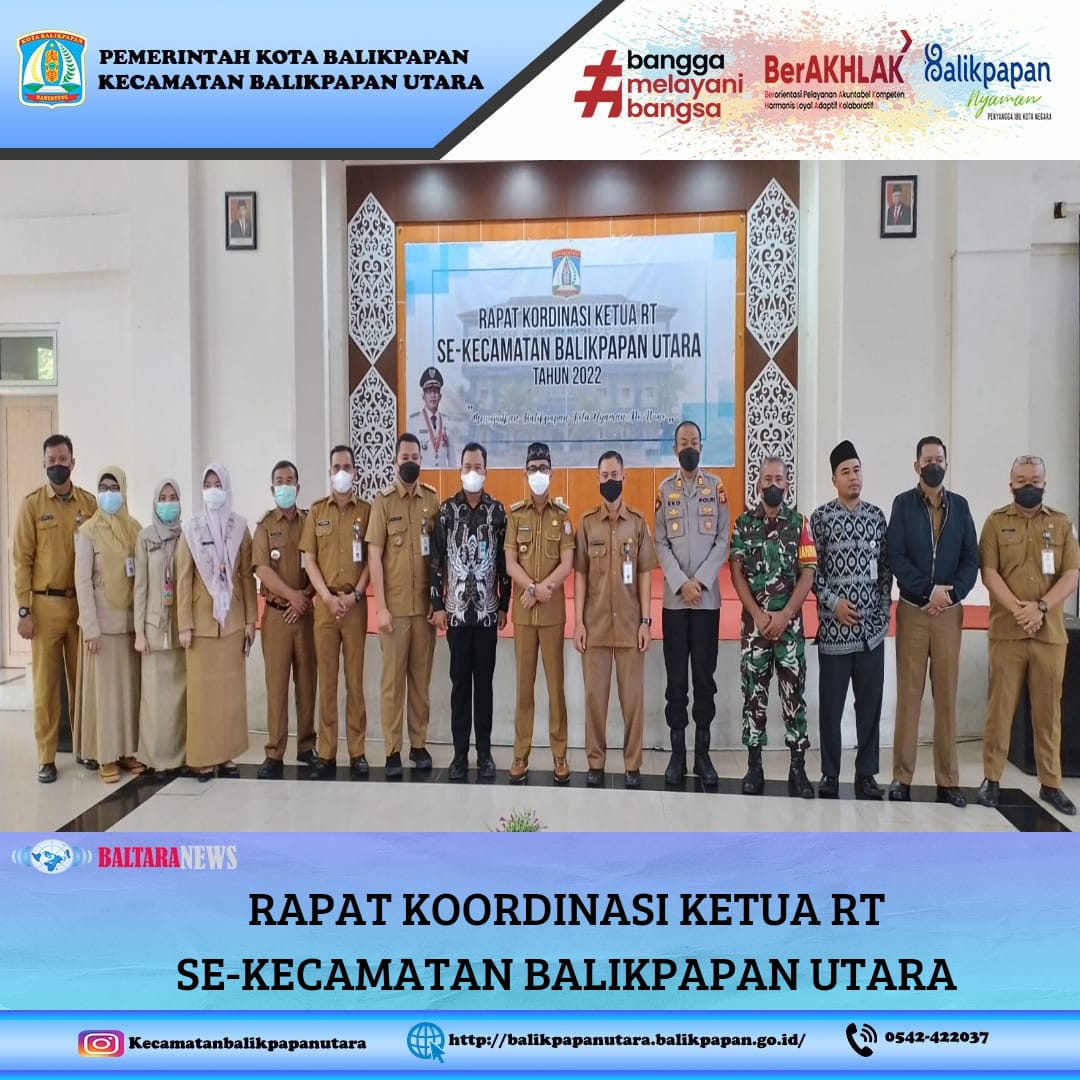 Rapat Koordinasi Ketua RT Se-Kecamatan Balikpapan Utara 