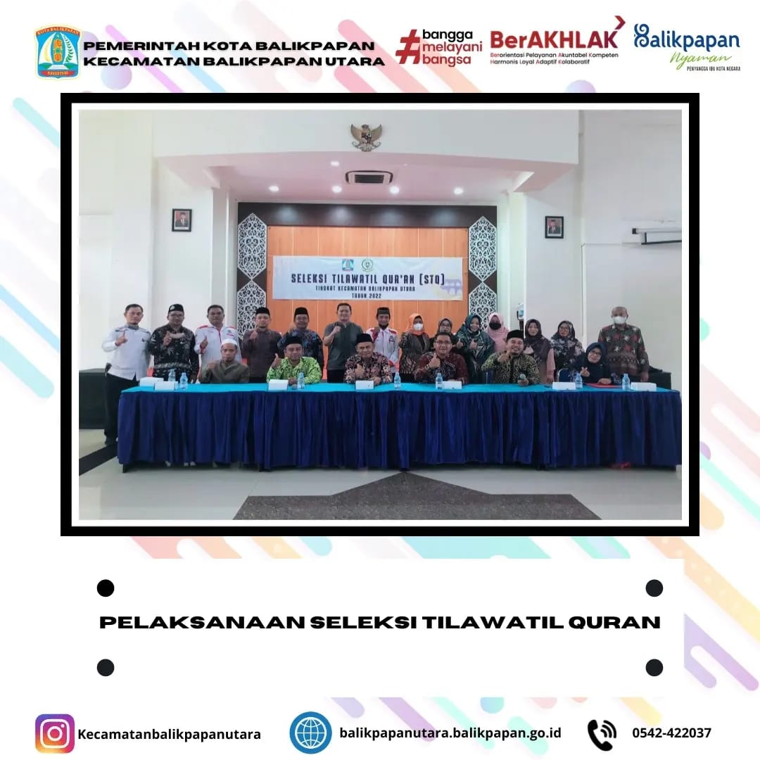 Pelaksanaan STQ Kecamatan Balikpapan Utara Tahun 2022