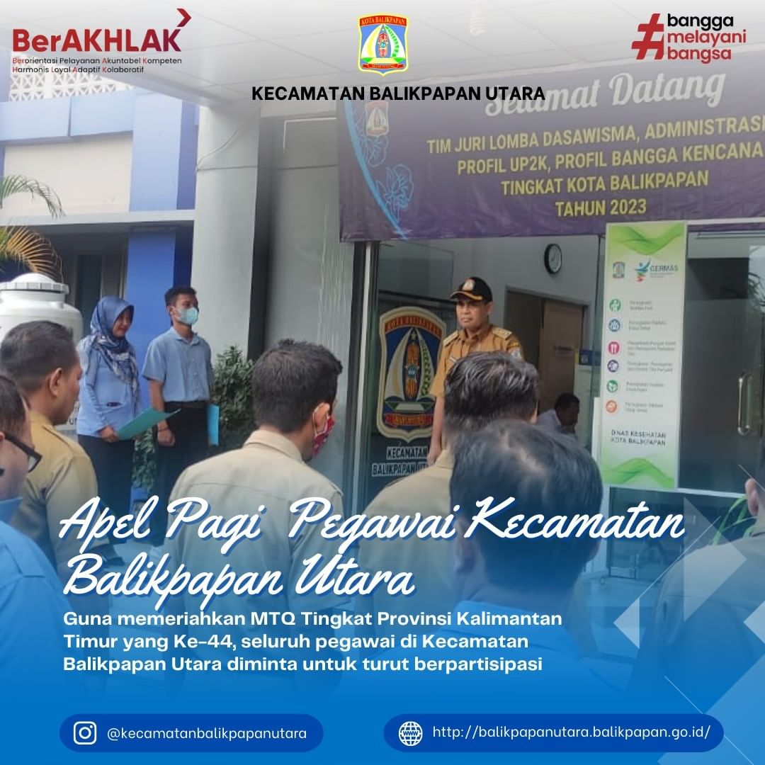 Apel Pagi Kecamatan Balikpapan Utara 