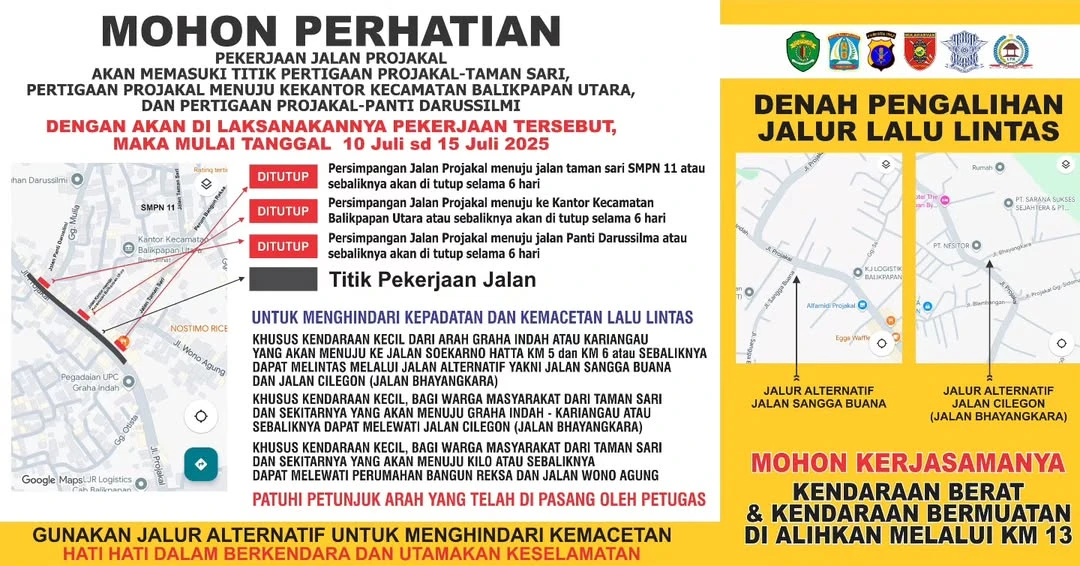 Pengalihan Jalur Lalu Lintas Pengalihan Jalur Lalu Lintas